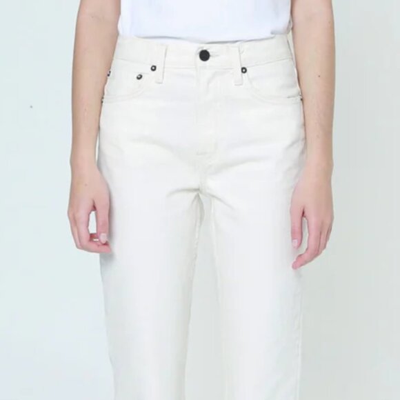 No End Denim - Farrah Kick Flare in Bone - Picture 1 of 6